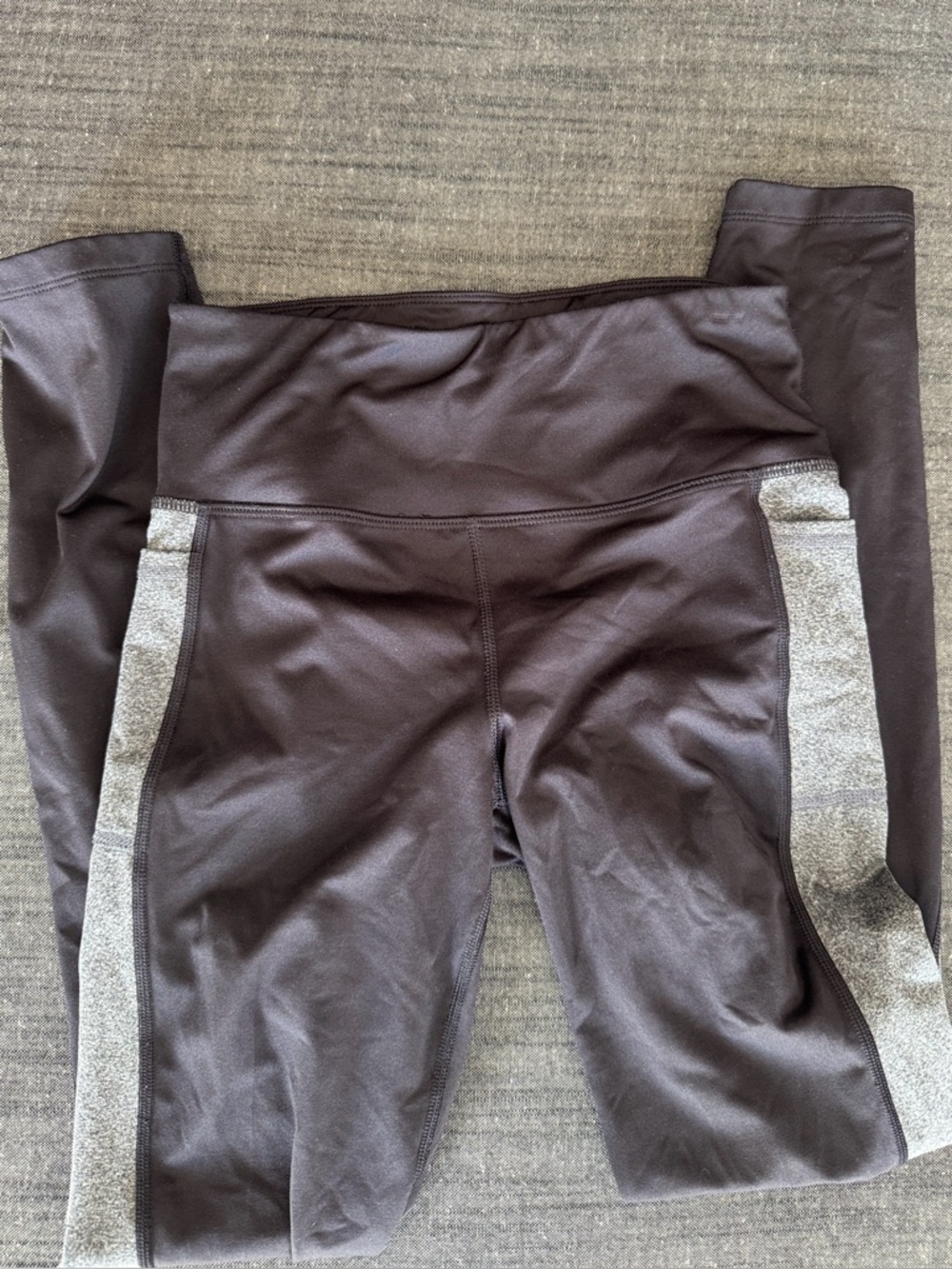 Avia Black and Gray Performance Leggings